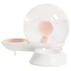 Natural Life Pet Products Pet Life S18PK Auto-Myst Snail Shaped 2-in-1 Automated Gravity Pet Filtered Water Dispenser & Food Bowl; Pink - One Size