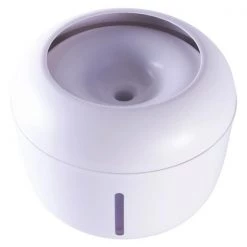 Natural Life Pet Products Pet Life WTR1WH Moda-Pure Ultra-Quiet Filtered Dog & Cat Fountain Waterer; White - One Size