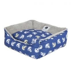 Petique BD02502004 Anchors Away Reversible Pet Bed; Small