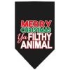 Mirage 66-161-LGBK Ya Filthy Animal Dog Bandana; Black - Large