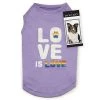 Zack & Zoey UM5710 14 Love is Love UPF 40 Dog Tank; Purple - Small & Medium