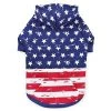 Zack & Zoey UM6404 14 Distressed-Look American Flag Dog Hoodie - Small & Medium