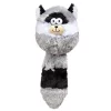 Zanies ZA5209 16 Funny Furry Fatties Dog Toy - Raccoon - One Size