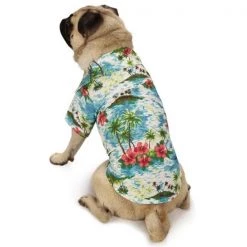 Casual Canine ZM8258 24 19 Hawaiian Breeze Dog Camp Shirt - Extra Large