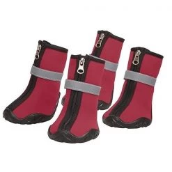 Pet Edge UM1245 16 83 Therma Pet Neoprene Boots; Red - Medium