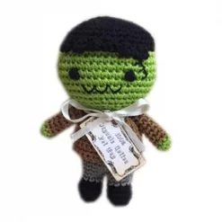 Mansbestfriend Knit Knacks Franky the Monster Small Dog Toy - One Size