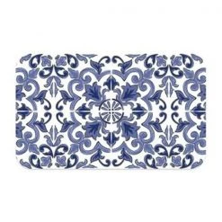 TarHong TPMMT0200PMI Canyon Clay Pet Placemat Indigo - One Size - 19 x 11.5 in. Set of 2