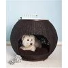 The Refined Feline IGL-FR-DX-SK Igloo Pet Bed Deluxe; Smoke - Medium