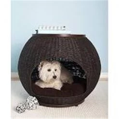The Refined Feline IGL-FR-DX-SK Igloo Pet Bed Deluxe; Smoke - Medium