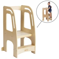 ECR4Kids Chef's Helper Kitchen Tower - Natural