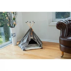 Armarkat C56HBS-SH Teepee Style with Striped Pattern Cat Bed