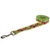 Sassy Dog Wear GROOVY DOT GREEN2-L Groovy Dots Dog Leash - Small