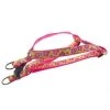 Sassy Dog Wear PASSION FLOWER PINK2-H Passion Flowers Pink Dog Harness - Adjusts 15-21 in. - Small