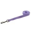 Sassy Dog Wear VELVET LAVENDER2-L Velvet Lavender Dog Leash - Small