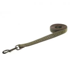 Sassy Dog Wear VELVET OLIVE4-L Velvet Olive Dog Leash - Large