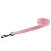 Sassy Dog Wear VELVET PINK2-L Velvet Pink Dog Leash - Small