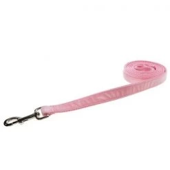 Sassy Dog Wear VELVET PINK2-L Velvet Pink Dog Leash - Small