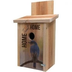 S&K BBHC-2 Decorative Home Tweet Home Design on Cedar Blue Bird House