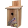 S&K BBHC-7 Decorative Blue Bird on Stump Design on Cedar Blue Bird House