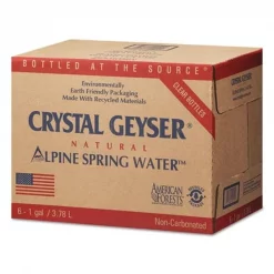 Crystal Geyser Water 12514 2 1 gal Alpine Spring Water Bottle - 6 per case; 48 Case per Pallet