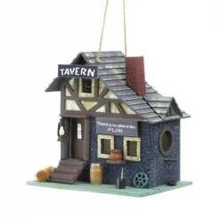 Songbird Valley 10019002 Old-Fashioned Tavern Bird House; Blue