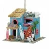 Songbird Valley 10019004 Flamingo Surf Club Bird House; Blue