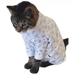 Cover Me by Tui CXL-AJ-PO-SS-CP Adjustable Fit Cat Print Pullover with Short Sleeve for Pets - Extra Large
