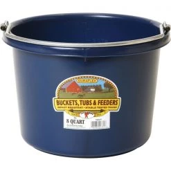 TopDawg 29197 8 qt. Little Giant Plastic Bucket; Navy