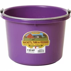TopDawg 20535 8 qt. Little Giant Plastic Bucket; Purple