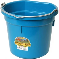 TopDawg 29195 20 qt. Little Giant Plastic Flat Back Bucket; Teal