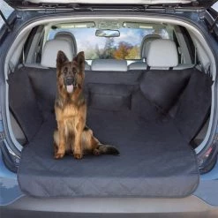 Petmaker 80-PET6045 Cargo Liner Dog Waterproof Seat Cover with Non-Slip Trunk Pet Travel Mat; Black
