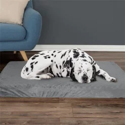Petmaker 80-PET6009 46 x 27 x 4 in. Orthopedic Pet Bed Egg Crate & Memory Foam with Washable Cover - Gray