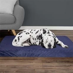 Petmaker 80-PET6010 46 x 27 x 4 in. Orthopedic Pet Bed Egg Crate & Memory Foam with Washable Cover - Navy