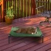 Petmaker 80-PET6084GRN Elevated Pet Bed; Green - 30 x 24 x 7 in.