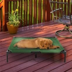 Petmaker 80-PET6085GRN Elevated Pet Bed; Green - 36 x 29.75 x 7 in.