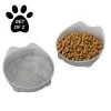 Petmaker 80-PET6160 Cat-Shaped Shallow Melamine Resin Saucers for Food Cat Dishes; 8 fl. oz - Set of 2