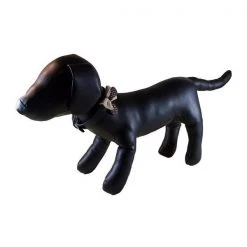 Mansbestfriend Polka Dot Bow Tie Dog Collar - Black; Small