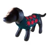 Petcessory DS1202L2L Green Argyle Turtleneck Dog Sweater - Large