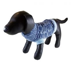 Petcessory DS1421AXL Blue Woolen Turtleneck Dog Sweater - Extra Large