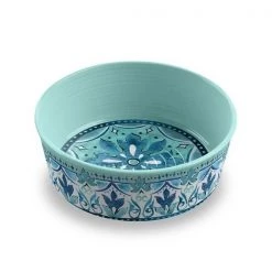 TarHong PDR5067PBG 6.7 x 2.3 in. Melamine Gibraltar Single Wall Pet Bowl; Medium - 4 Cups - Set of 2
