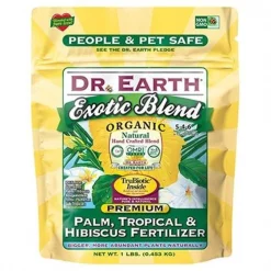 DR Earth 219794 1 lbs Exotic Blend Palm; Tropical Hibiscus Fertilizer
