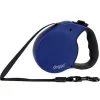 Pet Adventures Worldwide 224050 24 in. Retractable Dog Leash with Soft Grip - Blue