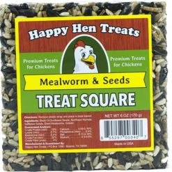 Happy Hen Treats 197696 6 oz Mealworm & Seed Squares