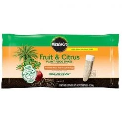 Scotts Miracle Gro 187332 Fruit & Citrus Fertilizer Spikes - Pack of 12