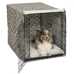 Midwest Metal Products 249520 42 in. BRN Pets Dog Crate Cover