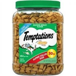 Mars Petcare US 255074 30 oz Temptations Seafood Medley Flavor Cat Treats