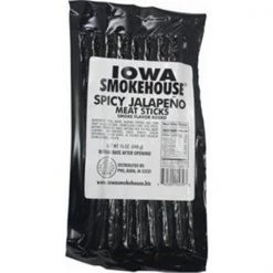 Iowa Smokehouse & Preferred Wholesale 253844 16 oz Spicy Jalapeno Flavor Meat Sticks - Pack of 10