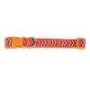 Petmate 261097 0.75 x 14-20 in. Orange Chevron Dog Collar Pack of 2