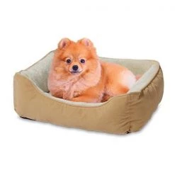 Domesticated Supplies 24 x 18 in. Plush Pet Bed; Small