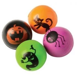 Us Toy Company US Toy FA998 8 Piece 27 mm Halloween Bounce Balls - Pack of 8